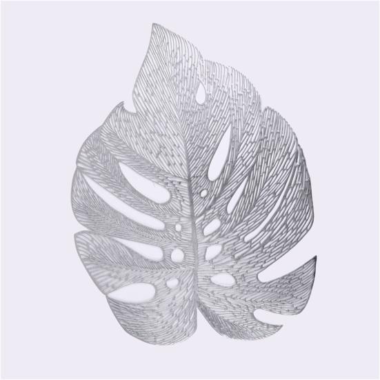Table Mat Hollowed-Out Nordic Heat-resistant Simulation Turtle Back Leaf Placemats for Dining Table