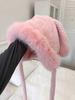 Winter Hat Female Fluffy Cute Rabbit Ears Lei Feng Hat Warm Ear Protection Hat Thickened Pullover Hat