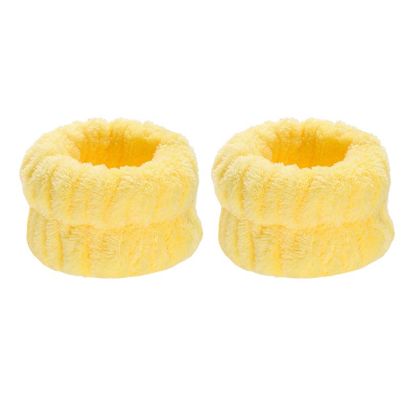 Plush Flannel Absorbent Wristbands & Splash-Proof Headband Set