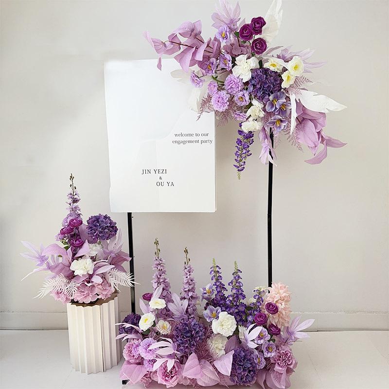 Complete Wedding & Banquet Artificial Flower Set: Ground Rows & Table Decor