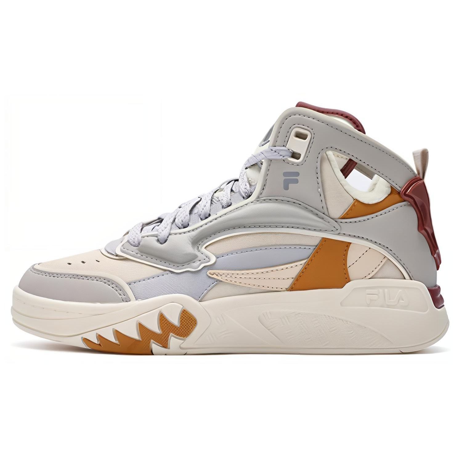 

Fila Fusion Desperado Флис Удобные Универсальные Амортизирующие Теплые Высокие Ретро Баскетбольные Кроссовки Женские кроссовки Светло-серый T12W343215FPP 38