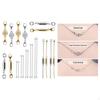 22 Pieces Magnetic Clasp Built-in Small Locking Jewelry Clasps Sliver and Gold Chain
