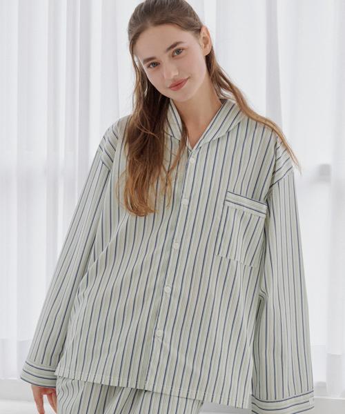 [OFF HOUR OBJET] Amorin Bay Long Sleeve Pajama Set (2-SET) [Shipped from Korea] 100% Authentic