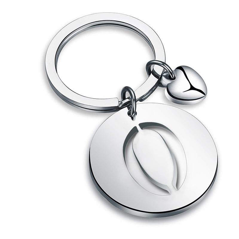 

Симпатична літера AZ Брелок з нержавіючої сталі Брелок з 26 літерами Кулон Автомобіль Брелок Рюкзак Декорація Аксесуари Подарунки O