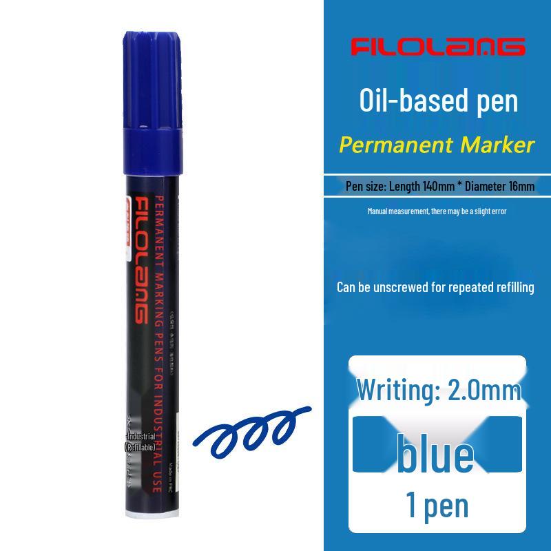 Feloran MK-79 Oil-Based Quick-Dry Industrial Waterproof High-Temperature Round/Oblique Tip Marker