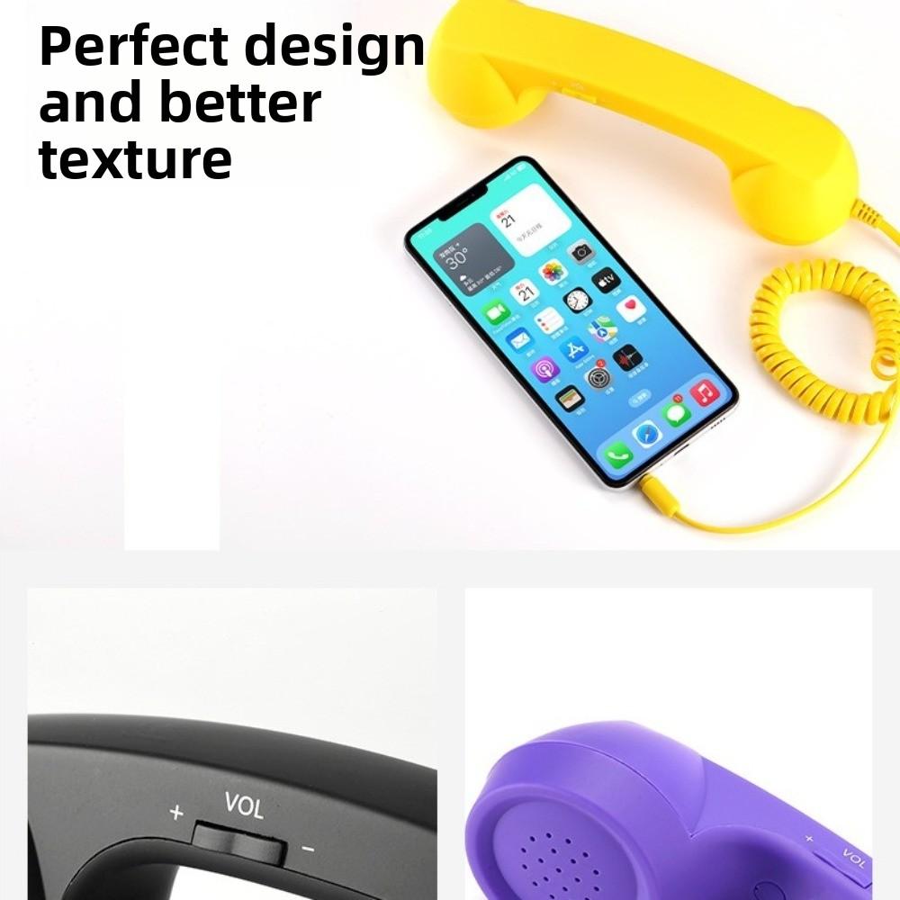 Multifunctional Telephone Wired Handsets Landline Handle Receiver  For Calls External Headset