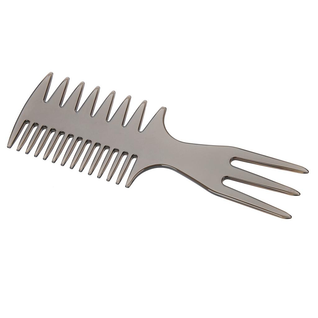 Men Hairdressing Tool Comb Hair Straightening Curling Oil Hair Styling (Fork Comb)