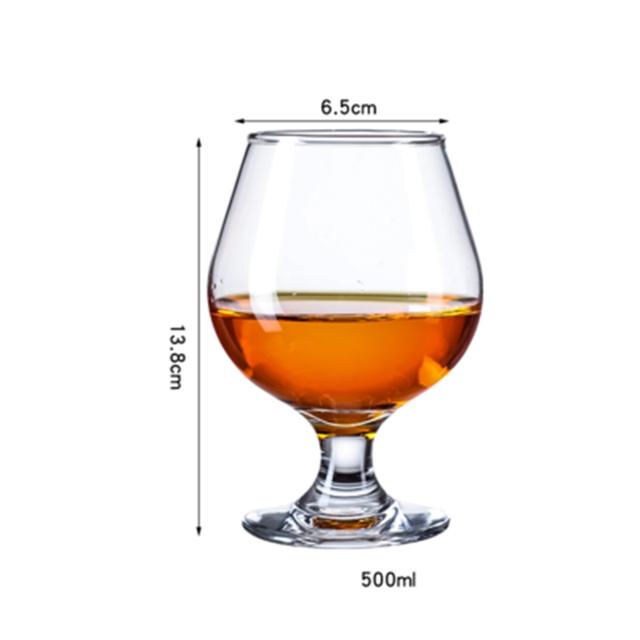 2Pcs European Wine Glass XO Whiskey Red Wine Cocktail Brandy Beer Vodka Margaret Goblet Big Belly Cup Cognac Glass Bar Drinkware