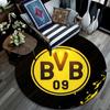 Borussia Dortmund,Round Area Rug,Carpet Rug for Living Room Bedroom Sofa Playroom Decor,Non-slip Floor Mat