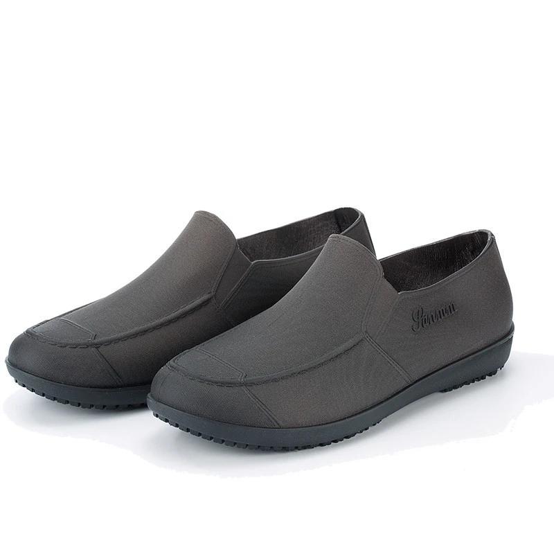 

Мужские дождевые сапоги для рыбалки на открытом воздухе, маслостойкие и водонепроницаемые, поварские туфли, нескользящие, водонепроницаемые, мужские садовые резиновые дождевые сапоги из ПВХ 44