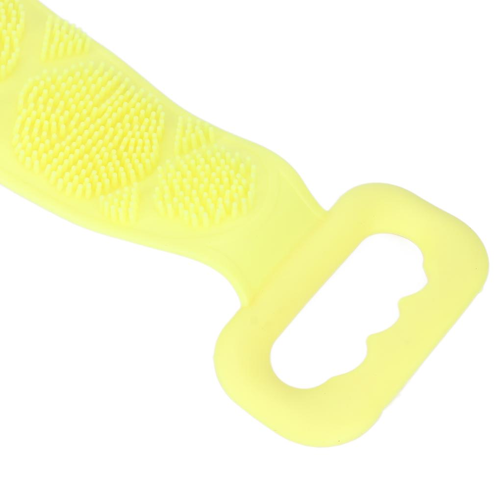 Silicone Back Scrubber Double Sided Bath Shower Exfoliating Back Cleaning Belt Strap for Men Women