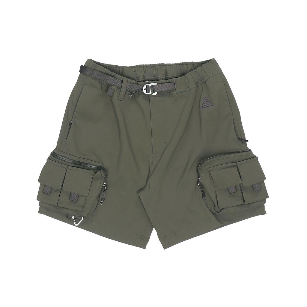 Nike ACG Logo Drawstring Waterproof Multi-Pocket Casual Shorts Men Bottoms Army-Green DH8348-355