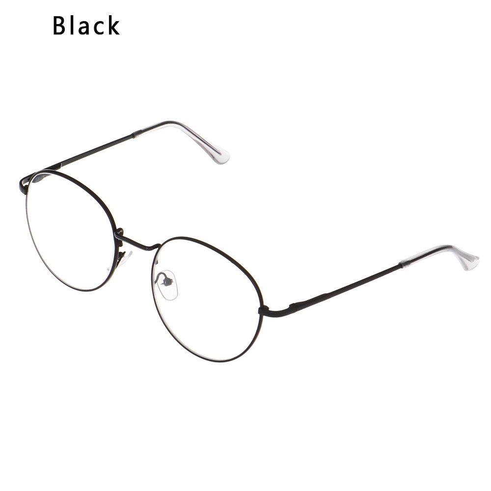 Unisex Metal Ultralight Round Frame Glasses Classic Optical Eyewear Myopia Glasses Vision Care eye glasses Strength 0.0~-4.0