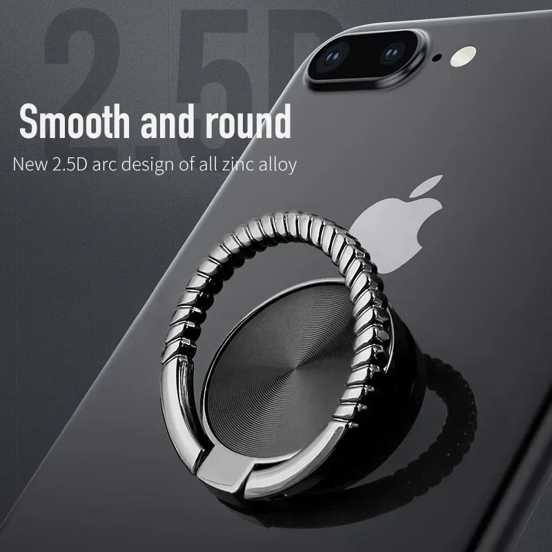 Magnetic Adjustabl Car Mobile Phone Stand 360° Rotaing Metal Magnet Ring Holder Bracket Sticker for IPhone 14 13 Huawei Xiaomi