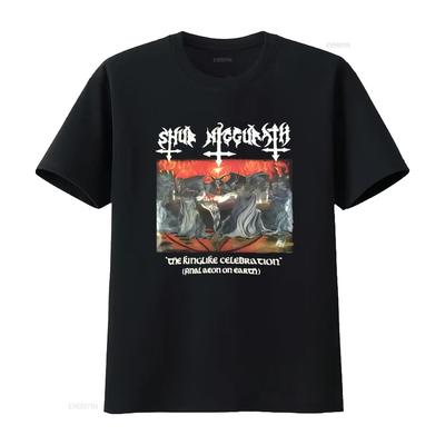 SHUB NIGGURATH Královská Oslava Tričko XL Černá Metalová Kapela vintage Vyprané Prodyšné Ležérní homme Pohodlné Unisex