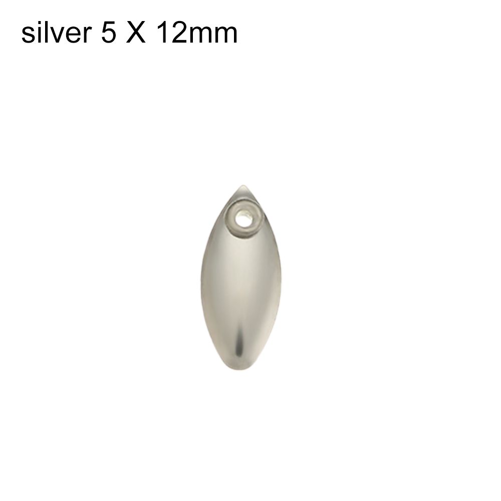 Rotate Smooth Nickel Vibration VIB Lure Fishing Attractor Spinner Metal WillowMetal Blades