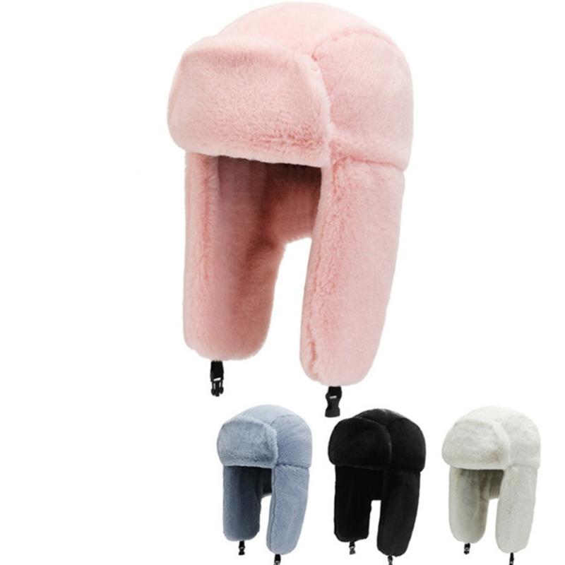 Winter Hunting Hat with Clasp Coldproof Winter Hat Cycling Earflap Hat