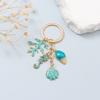 Lovely Shell Conch Hippocampus Coral Enamel Keychains Ocean Lives Natural For Women Men Friendship Handamde Gift Bag Charm