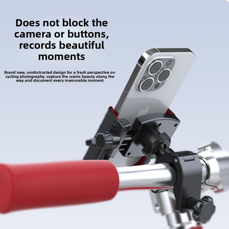 Motorcycle Phone Holder Anti-Vibration Phone Holder 360° Rotation Universal Bike Handlebar Mount for iPhone Samsung