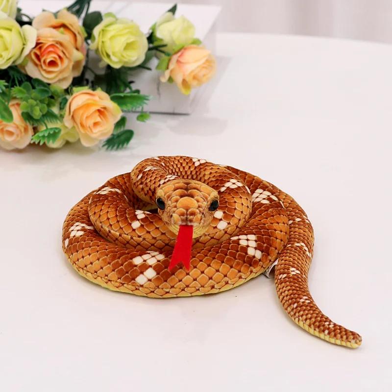 Imitation Snake Plush Toys Funny Mischievous Artificial Stuffed Animals Dolls Toys Emulational Snake Plush Toys