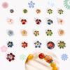 20 Stück/Los Emaille Blumenperlenkappen Für Schmuckherstellung Zubehör Ethnische Vintage Accessoires DIY Armbänder Fußkettchen Bohemian Materialien