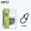 50/100Pcs Fishing Clips Fast Crankbait Snaps Fishing Connectors Saltwater Fishing Lock Lure Stainless