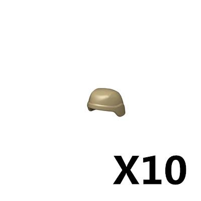 10PCS/LOT MOC Military Building Blocks Soldiers Figure Vest Helmet Belt Mask Earphone Bricks Army Accessories Toys J021
