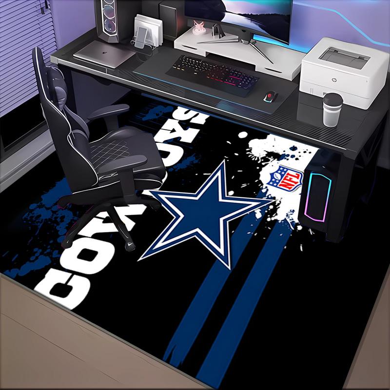 Cowboys Team Logo Rug Game Carpet, Floor Mat for Bedroom Living Room Entryway Rug, Home Decor Idea Gift for Christmas birthday