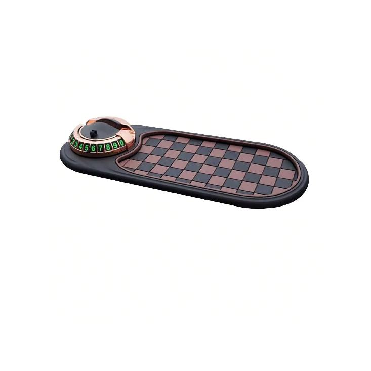 Multifunction Car Anti-Slip Mat, Rotatable Anti Skid Car Dashboard Pad with Temporary Parking Numbe, Universal Car Phone Holder