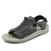 Fashion Summer Mens Sandals British Style Casual Leather Outdoor Flat Designer Sandals Comfy Breathable Soft Bottom Beach Walking Shoes