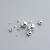 S925 Sterling Silver Light Beads for Handmade DIY Spacer Beaded Bracelets