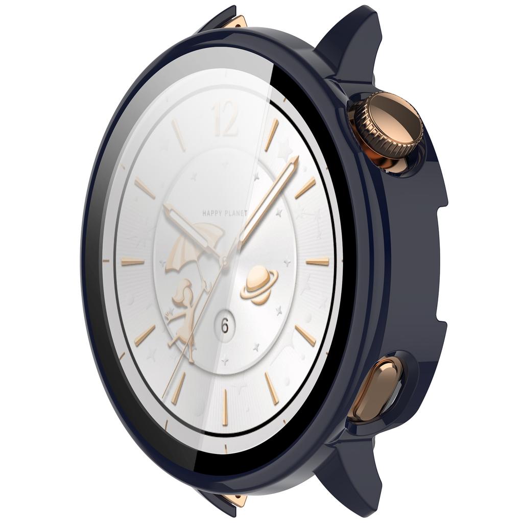 Etui 2w1 ze szklaną folią na ekran do OPPO Watch X2 Mini/Oneplus Watch3 43mm Etui Ochronne Smartwatch Ramka Pełna Obudowa