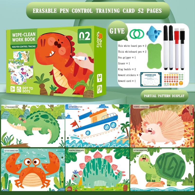 

Children Drawing Toy Pen Control Training Color Shape Math Match Game Set Toddler Learning Activities Montessori Educational Toy