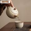 250ml Coarse Pottery Xishi Teapot Vintage Tea Infuser Pot Household Tea Maker Kettle With Filter Puer Tea Services Collection