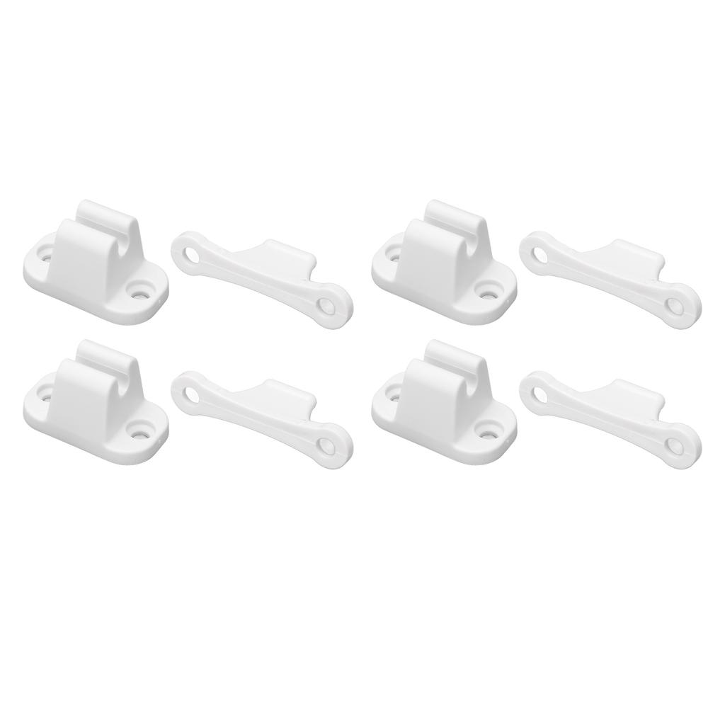 4 Set RV Door Holders Multifunctional Keep Door Open Rust Proof Camper Door Stops for Caravan Boat White