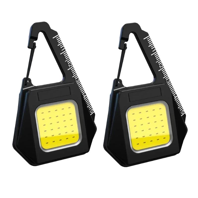 Super Jasna COB Brelok Światło Robocze Akumulatorowe Brelok Latarki Światło ze Skalą Wielofunkcyjne Światło Kieszonkowe Awaryjne