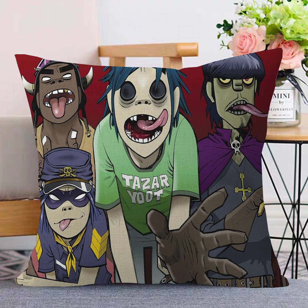 G-Gorillaz 45*45cm Cushion Cover Pillow Cover Decor Pillowcase Home Pillowcase for Couch Pillow