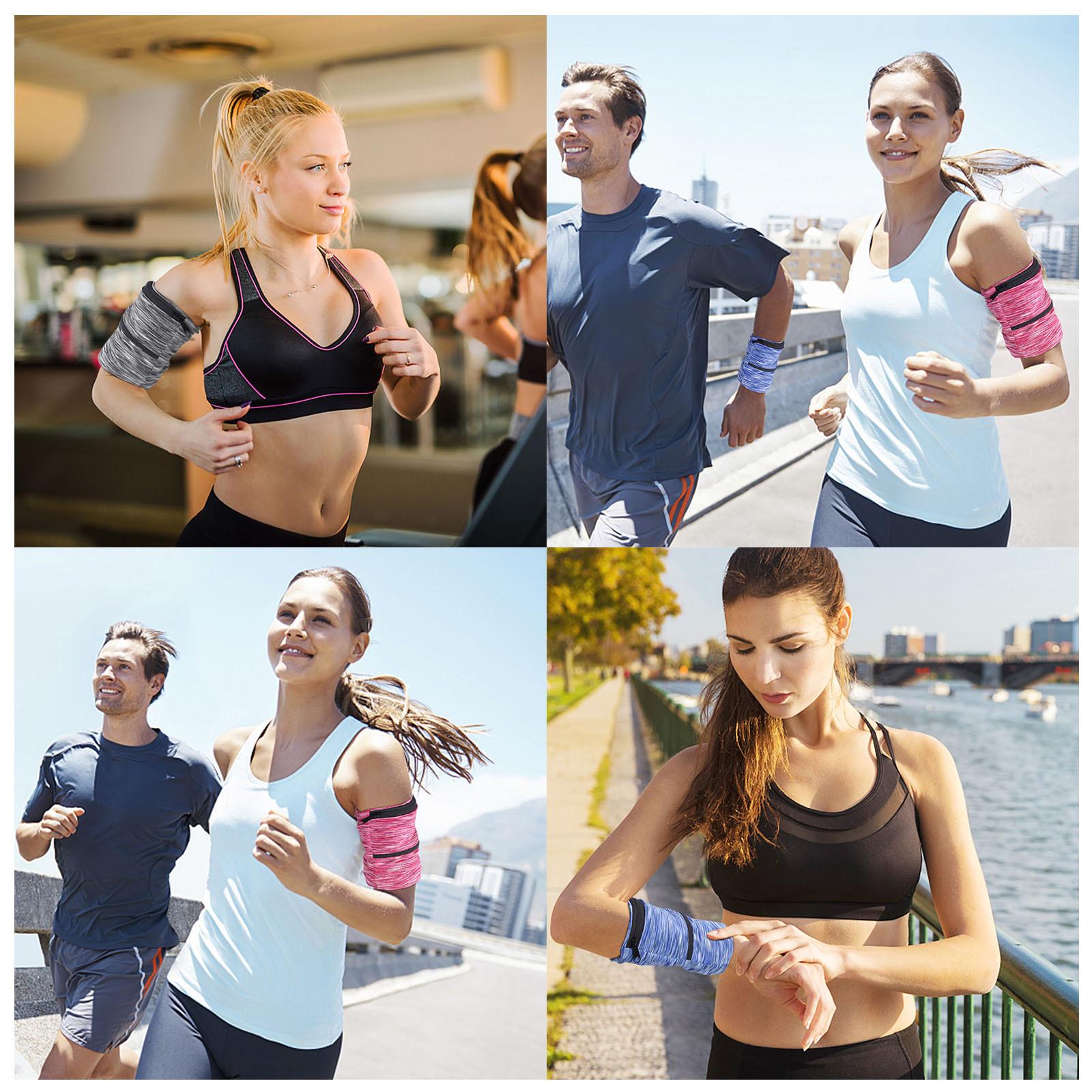 

3 IN 1 Телефон Спортивная повязка Рукав Открытый Спорт Сумка на запястье Эластичная облегающая сумка для рук