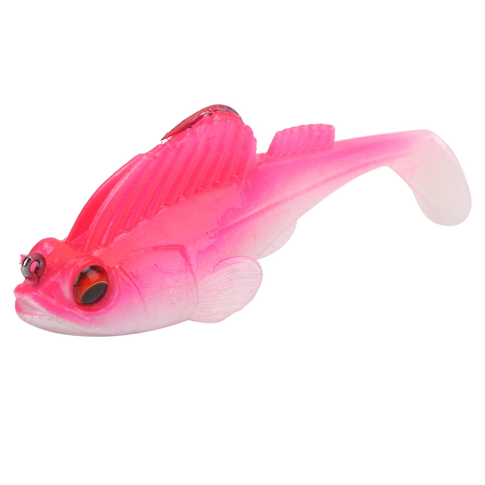 

Глубоководная приманка с лопаточным хвостом, мягкая рыболовная приманка 75мм13г, мягкая приманка, не цепляющаяся за дно(Розовое серебро