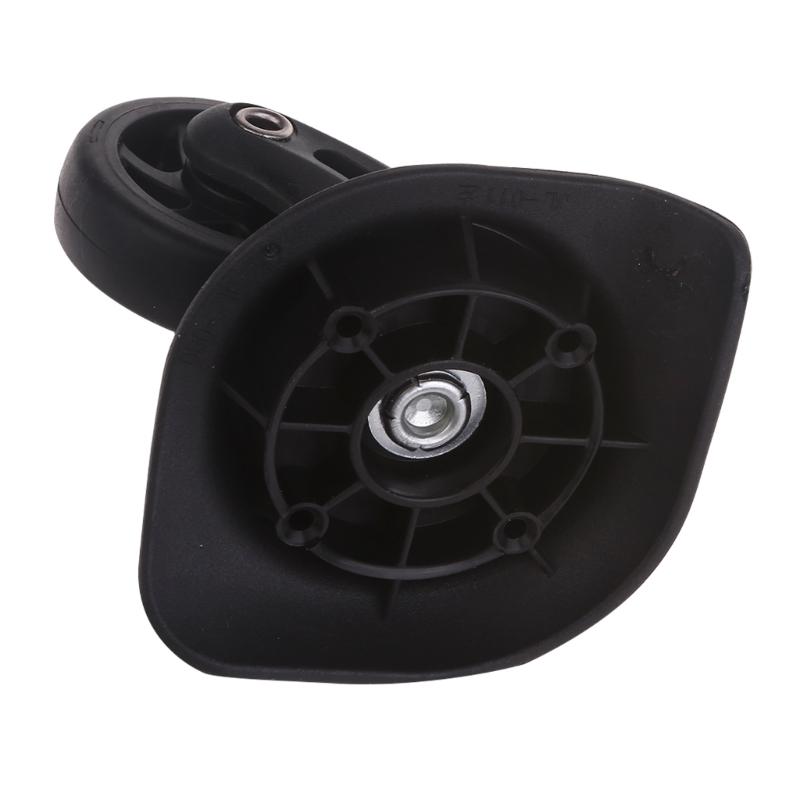 Trolley Casters Single Row 360 Degree Swivel Suitcase Silent Wheels 2pcs Black