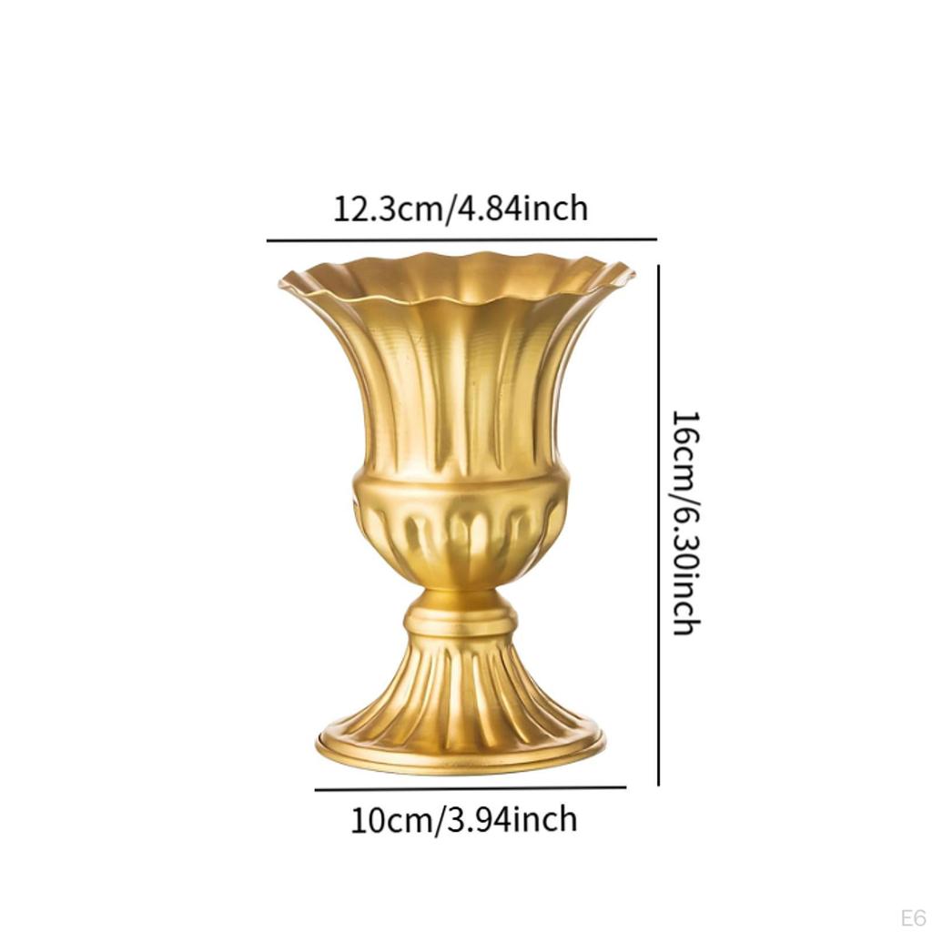 Flower Vase Container Holder Versatile Ornament Elegant Dried Arrangement Plant Pot for Shelf