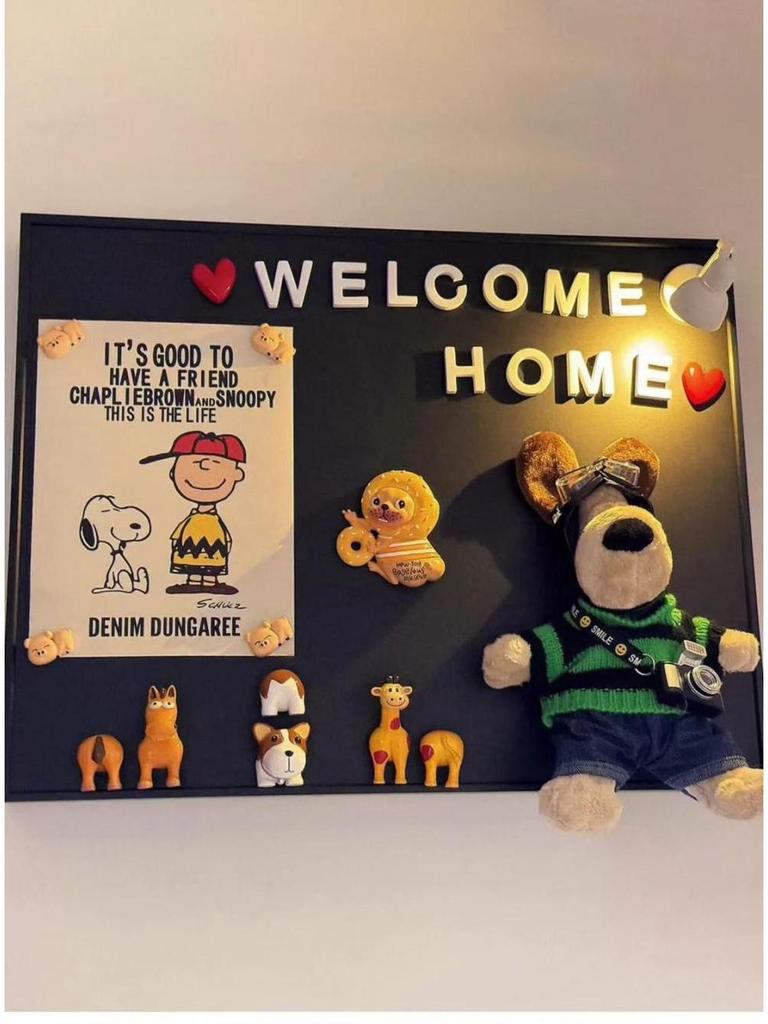 Magnetische Kreidetafel Dekorative Abdeckung für Zählerkasten und Kühlschrank