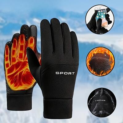 Gants Chauffants Tactiles Multifonctionnels, Gants d'Hiver pour l'Extérieur, Équipement Coupe-Vent et Résistant au Froid, Gants pour Temps Froid