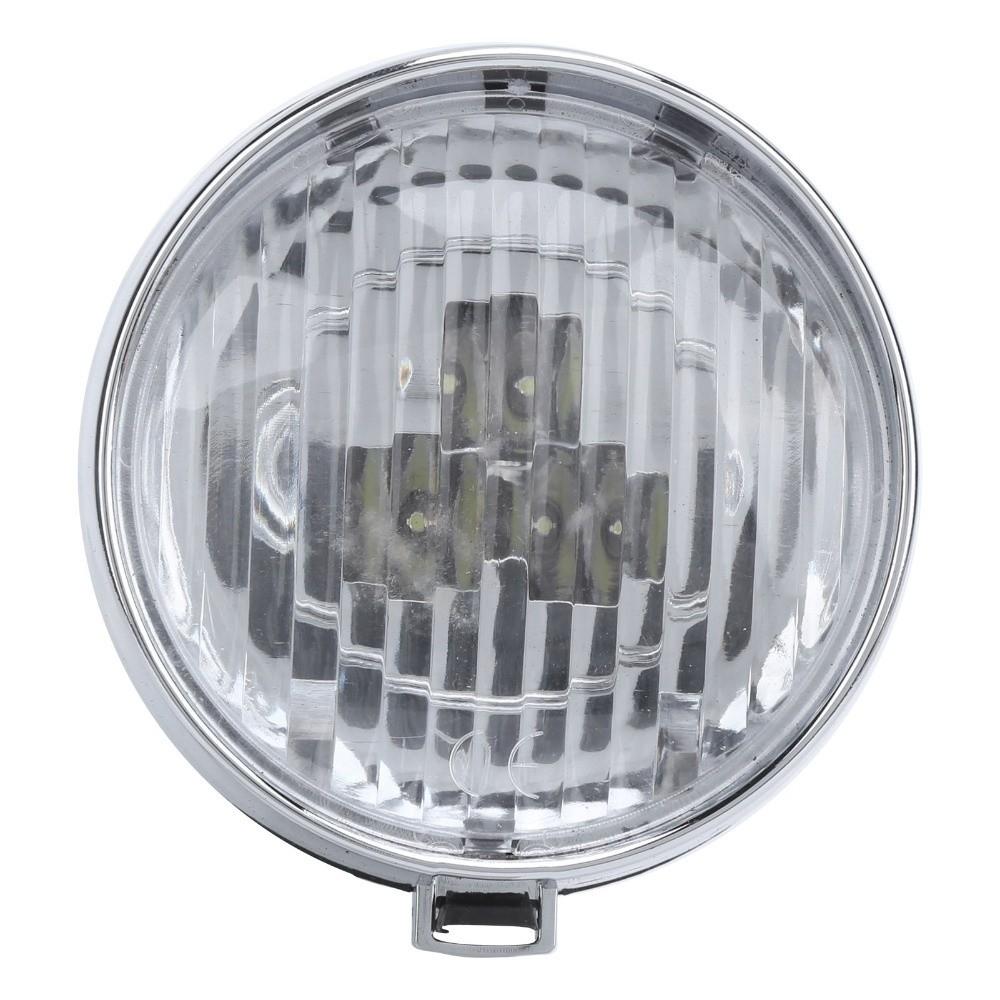 3 LED Retro Bike Headlamp Black and Silver Cycling Lighting Accessory Bike Headlight  Bike Lighting