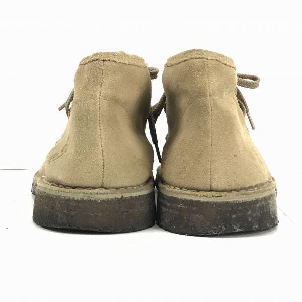 Indian Desert Boots Crepe Sole Suede Leather Chukka Boots Size 27.0 Beige
