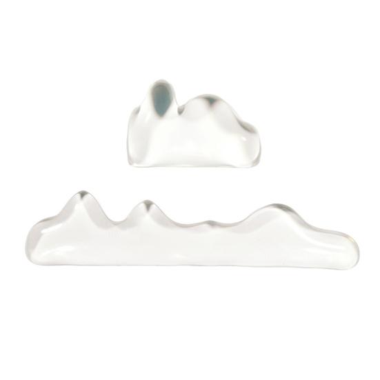 2 ks Sada gelových opěrek zápěstí Průhledná podložka pod zápěstí pro klávesnici s opěrkou zápěstí pro myš Ergonometrická podložka pro podporu zápěstí ruky pro počítačový notebook Kancelář Hraní