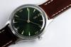 SIS Classic Sweep Hand Genuine Leather Green Watch, Second, 1/4 Movement, Men's Watch, Band,