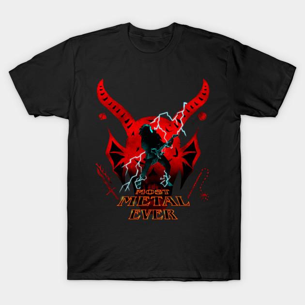 

Men Black Print T-shirt Most Metal Ever No-Cut Transfer Paper Print Cotton Tshirt M чёрный