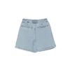 LAP Washed Double-Pleat Mini Denim Shorts As2Dp581