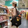 Funny Chicken Nylon Backpack with Pendant Cartoon Students Book Bag Hen Shape School Bag  Girls